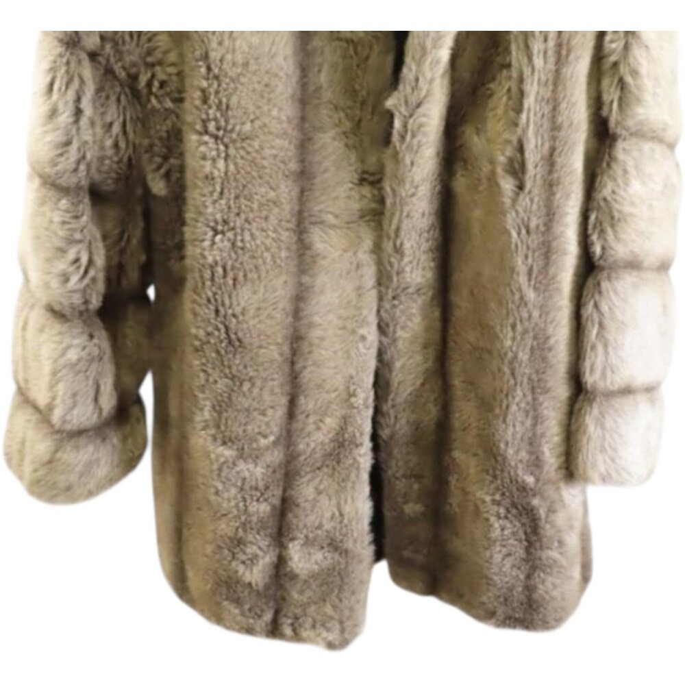 Benmor New York Vintage Faux Fur Coat With Oversized Collar & Long Sleeves - Picture 5 of 16